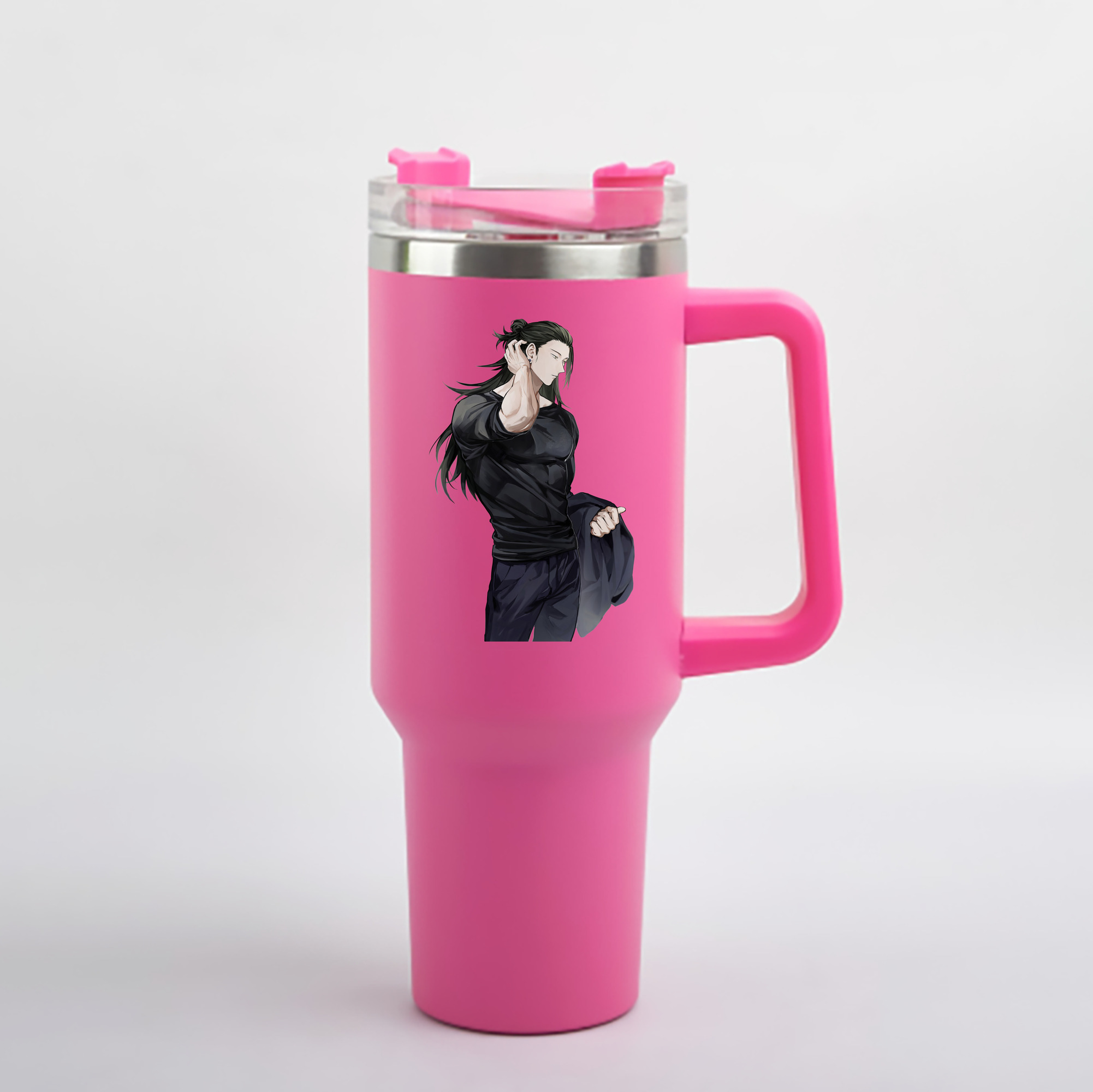 （画像用） 呪術廻戦 Jujutsu Kaisen 1200mL車用タンブラー - クリスタルステッカー（プラスチックストロー付き）